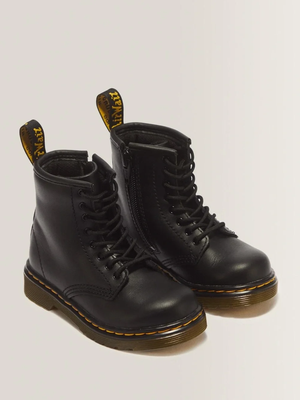 Dr. Martens 1460 J Softy T Black Leather Boots Unisex Kids Size US 13